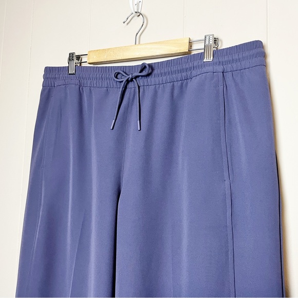 Athleta Stride Pants XL purple pull-on drawstring athleisure casual wide leg - Picture 4 of 13